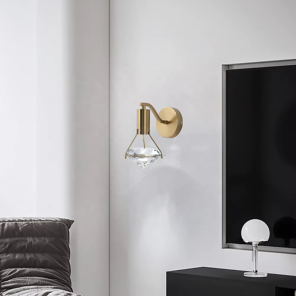Light Luxury Entrance Bedroom Wall Lamp Bedside Small Chandelier Creative Living Room Background Wall Aisle Sconce