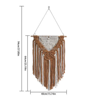 Handmade 2025 Cotton Rope Woven Tapestry Tassel Hot Selling Wall Hanging Art Decorative for Bedroom & Living Room Home Furniture