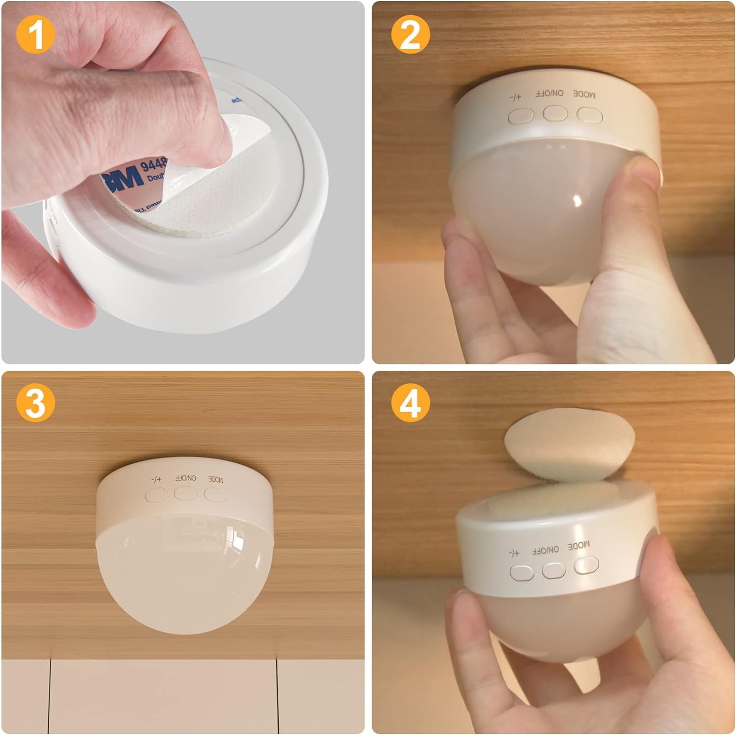 Portable Night Light, Dimmable 8 Color Lighting, 1800Mah Battery Rechargeable, Small LED Lamp for Nursery, Baby, Kids and Adults(1Pcs)