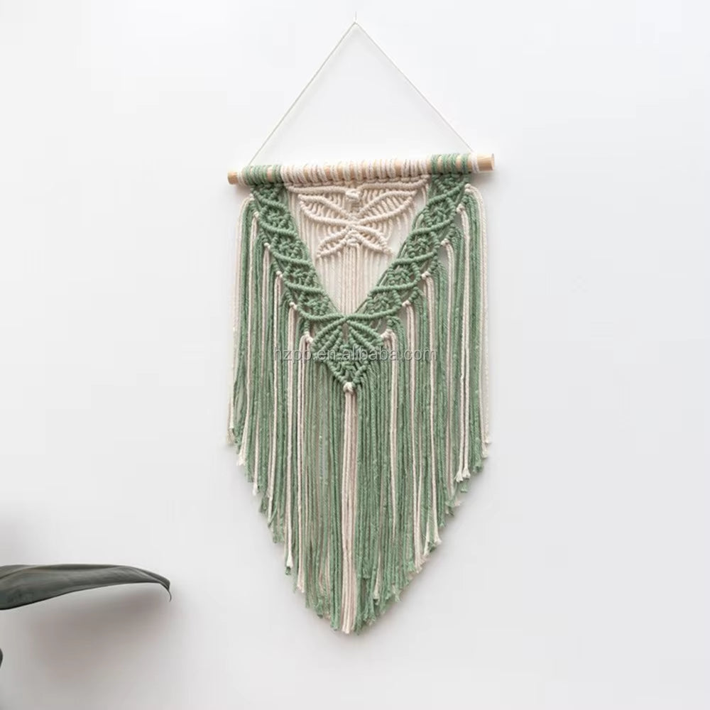 Handmade 2025 Cotton Rope Woven Tapestry Tassel Hot Selling Wall Hanging Art Decorative for Bedroom & Living Room Home Furniture
