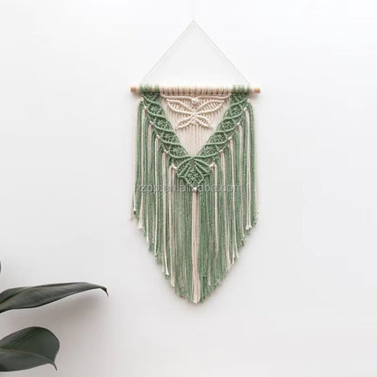 Handmade 2025 Cotton Rope Woven Tapestry Tassel Hot Selling Wall Hanging Art Decorative for Bedroom & Living Room Home Furniture