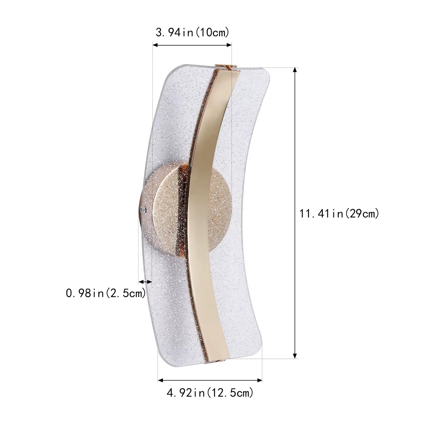 Modern Luxury LED Acrylic Indoor Wall Lamp Bathroom Vanity Lamp Decorative Bracket Lights