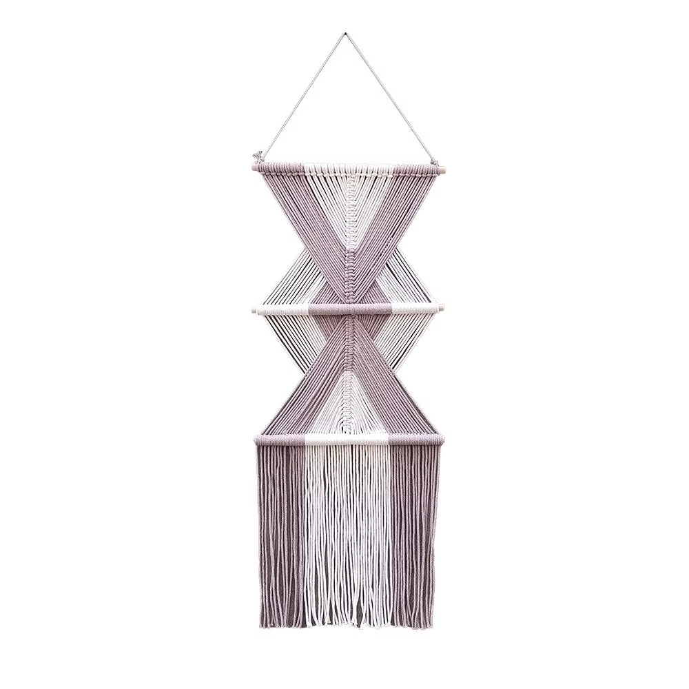 Bohemian Custom Tassel Wall Hanging Hand-Woven Cotton Rope Irregular Home Decorative Tapestries