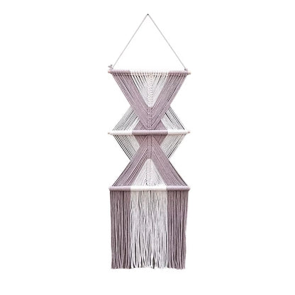 Bohemian Custom Tassel Wall Hanging Hand-Woven Cotton Rope Irregular Home Decorative Tapestries