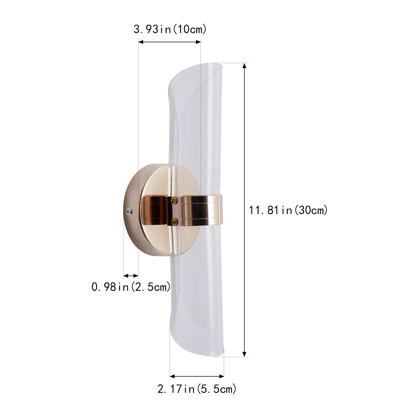 High Quality Minimalist LED Acrylic Wall Lamp Study Corridor Background Decorative Bracket Light