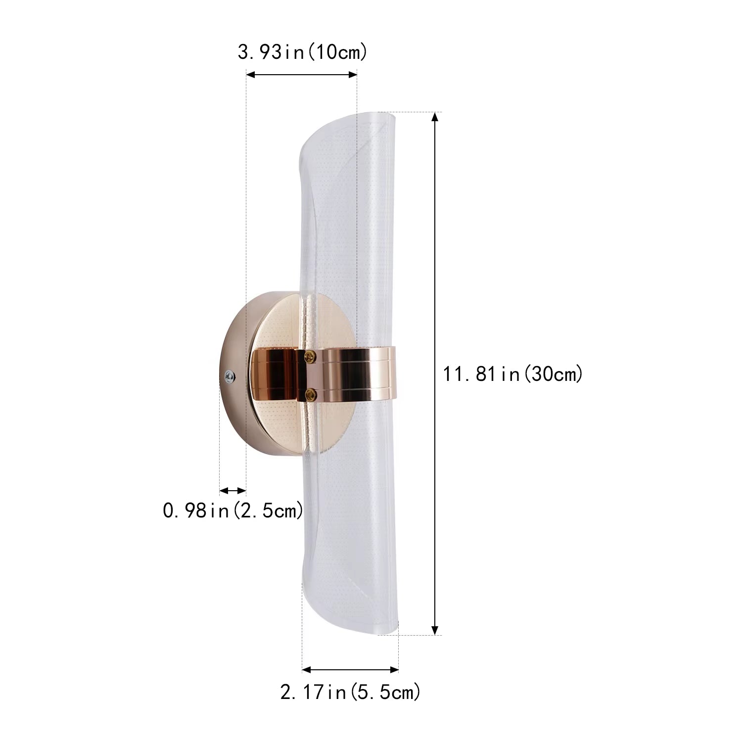 High Quality Minimalist LED Acrylic Wall Lamp Study Corridor Background Decorative Bracket Light