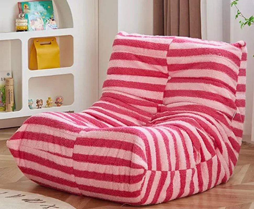 Lazy Floor Sofa Bedroom Single Person Sofa Living Room Suede Chair Bean Bag Chair for Adults Fireside Chair Caterpillar Couches