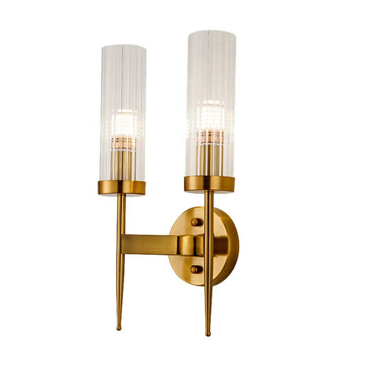 Iron Creative Bedside Lamp Simple Modern Light Luxury Crystal Room Master Bedroom Living Room Corridor Lamp Background Wall Lamp