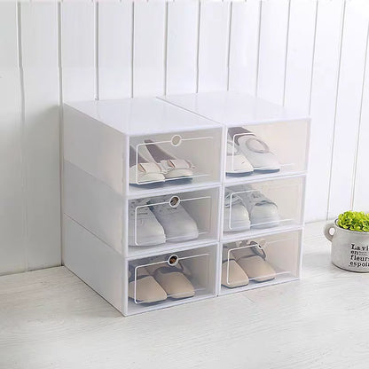 Simplicity 20Pcs Shoe Box Set Foldable Storage Plastic Kitchen Clear Home Organizer Rack Stack Bathroom Storage Box