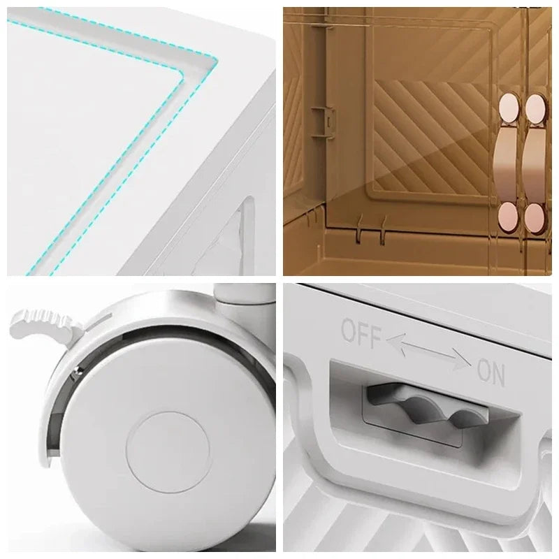 45 55 65 75Cm Foldable Multi-Layer Storage Box Locker Multifunctional Living Room Cabinets Furniture Storage Shelf Folding Box