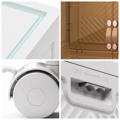45 55 65 75Cm Foldable Multi-Layer Storage Box Locker Multifunctional Living Room Cabinets Furniture Storage Shelf Folding Box