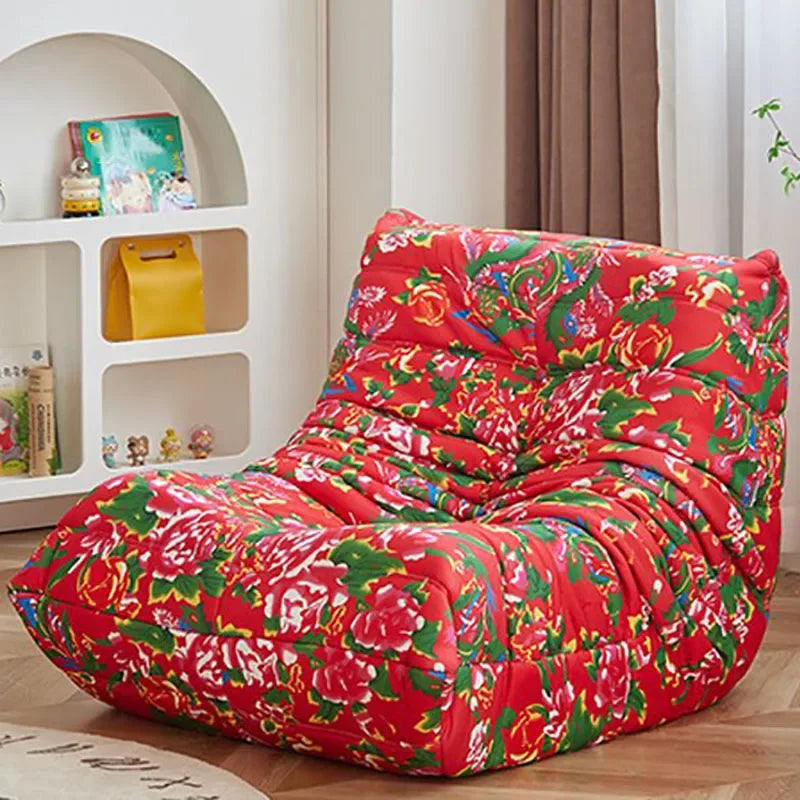 Lazy Floor Sofa Bedroom Single Person Sofa Living Room Suede Chair Bean Bag Chair for Adults Fireside Chair Caterpillar Couches