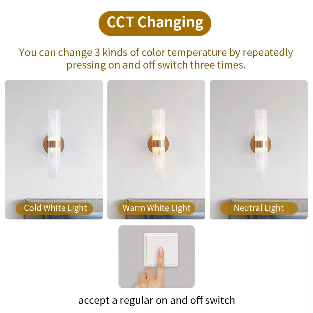 High Quality Minimalist LED Acrylic Wall Lamp Study Corridor Background Decorative Bracket Light