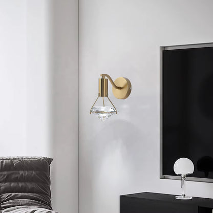 Light Luxury Entrance Bedroom Wall Lamp Bedside Small Chandelier Creative Living Room Background Wall Aisle Sconce