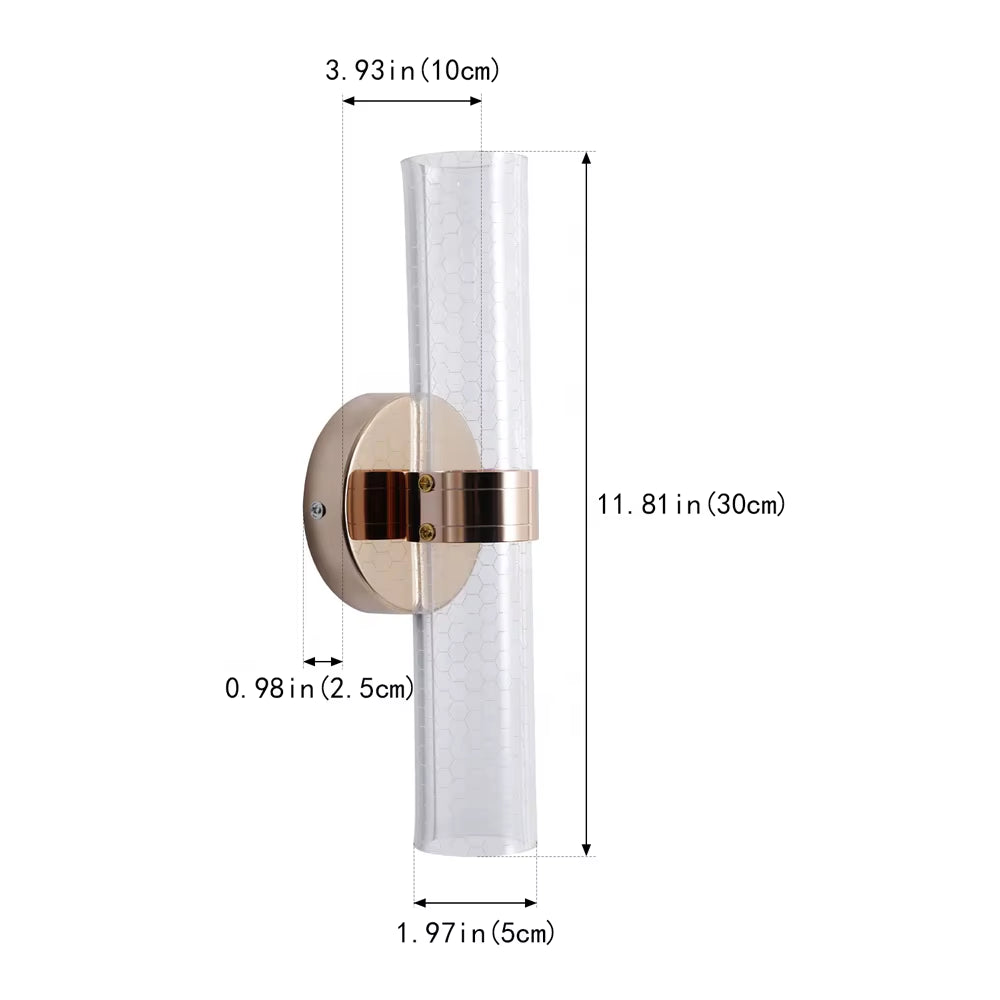 Simple Long Strip LED Background Light Hotel Corridor Study Reading Lustre Wall Lamp