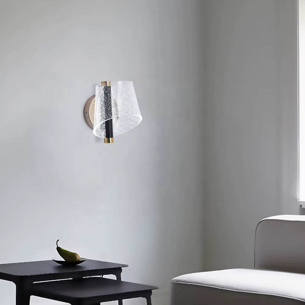 Simple Creative Design Golden Wall Night Light for Bedroom Wall Mounted Reading Lamps