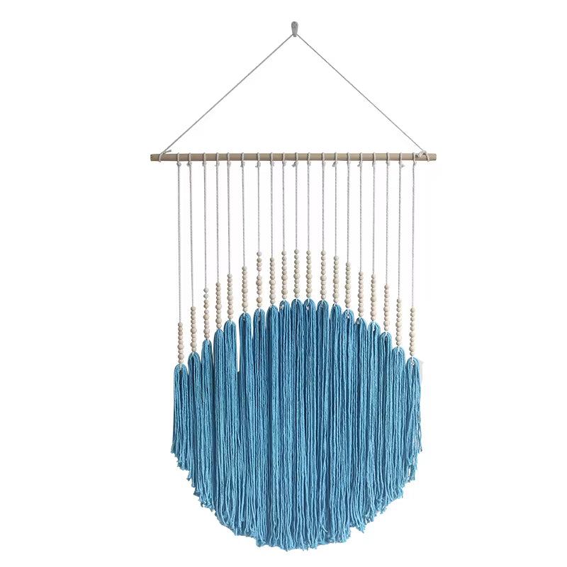 Bohemian Style Cotton Rope Wall Hanging Tapestry for Farmhouse & Living Room Decor for Bedroom Headboard Backdrop
